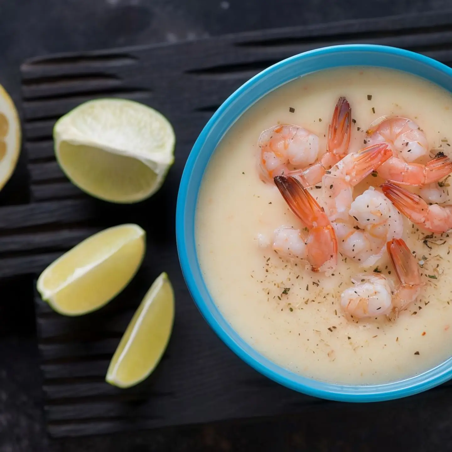 شوربة الروبيان بالكريمة