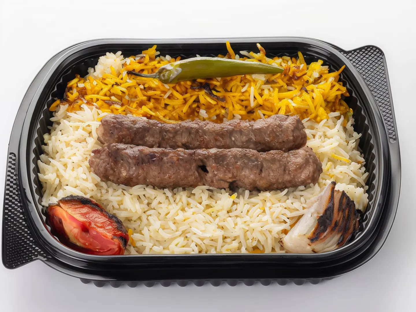 Meat Kebab With Rice
