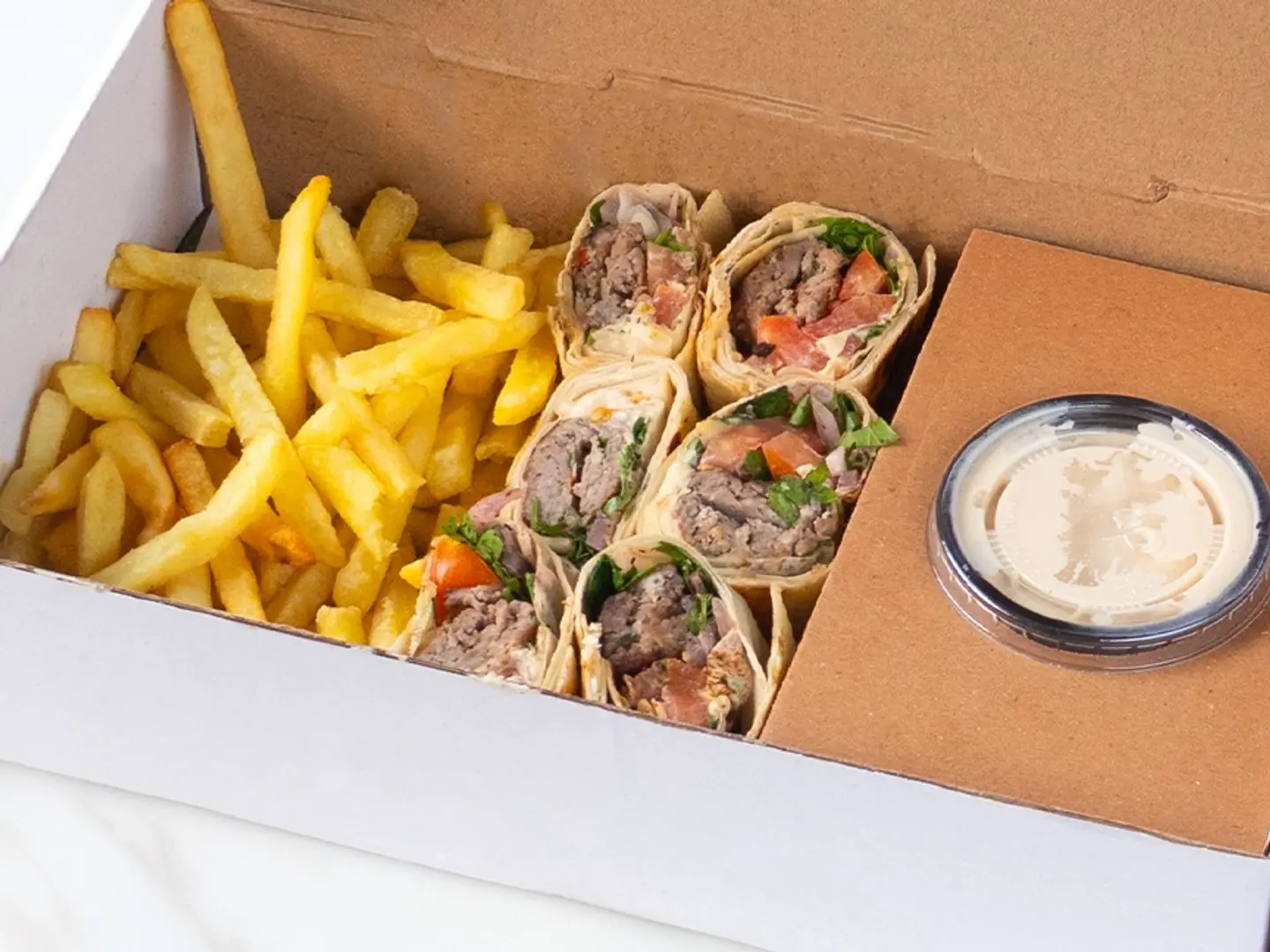 Meat Kebab Saj Meal With Drink