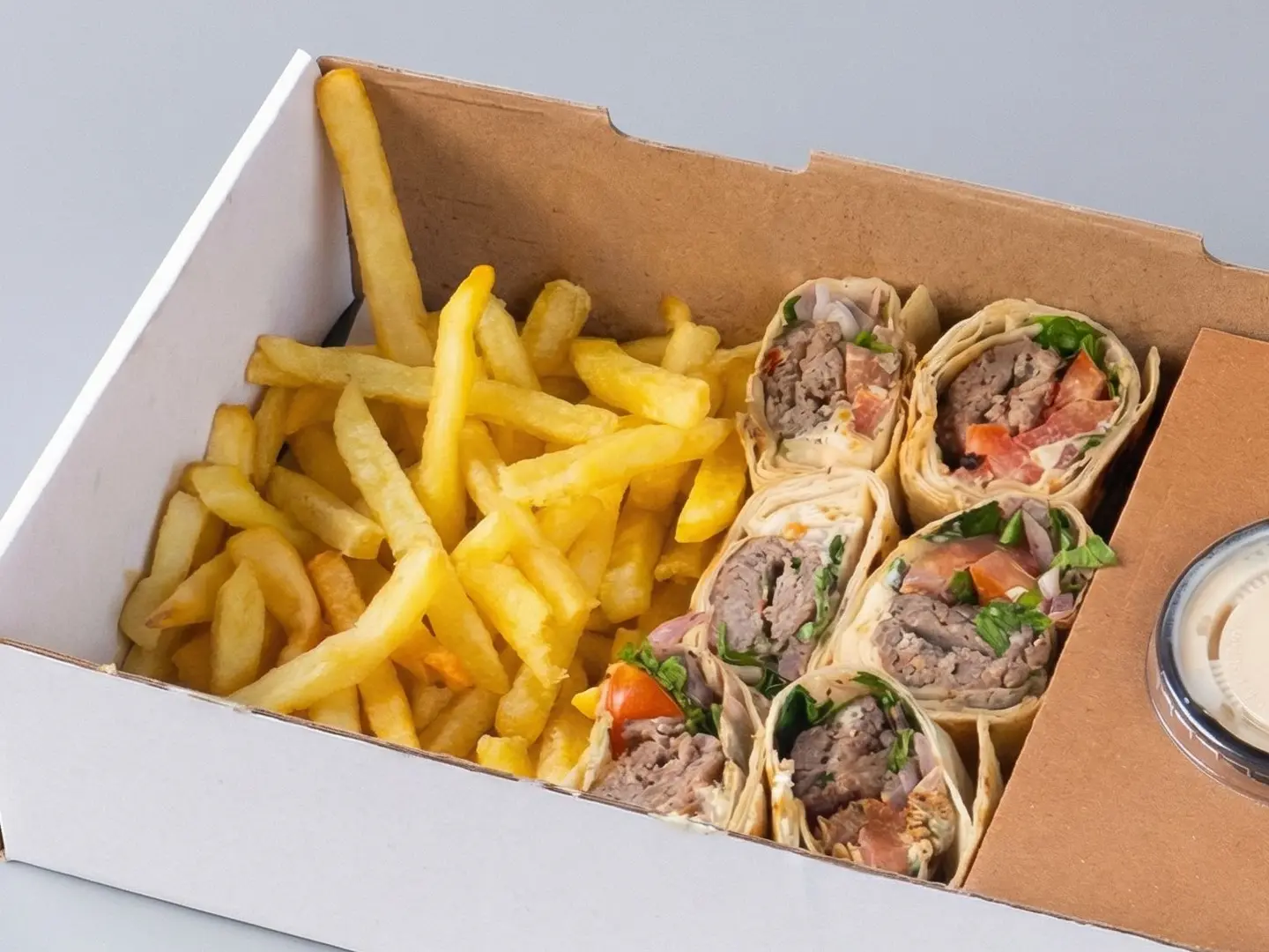 Meat Kebab Saj Meal With Drink