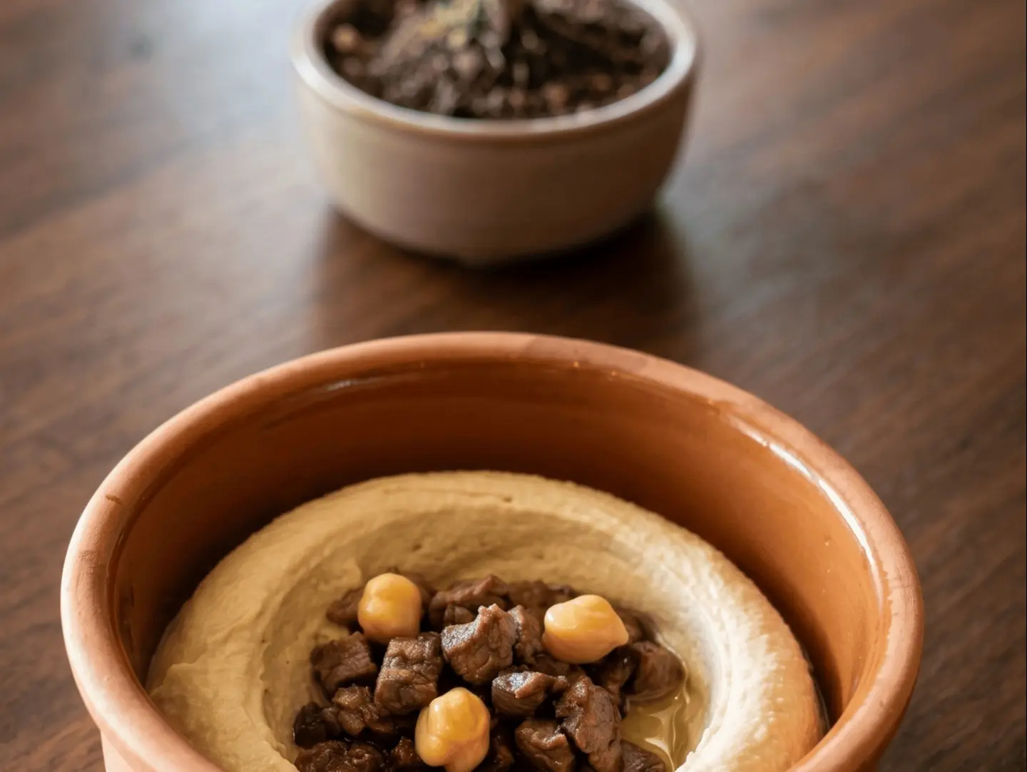 Hummos With Black Angus