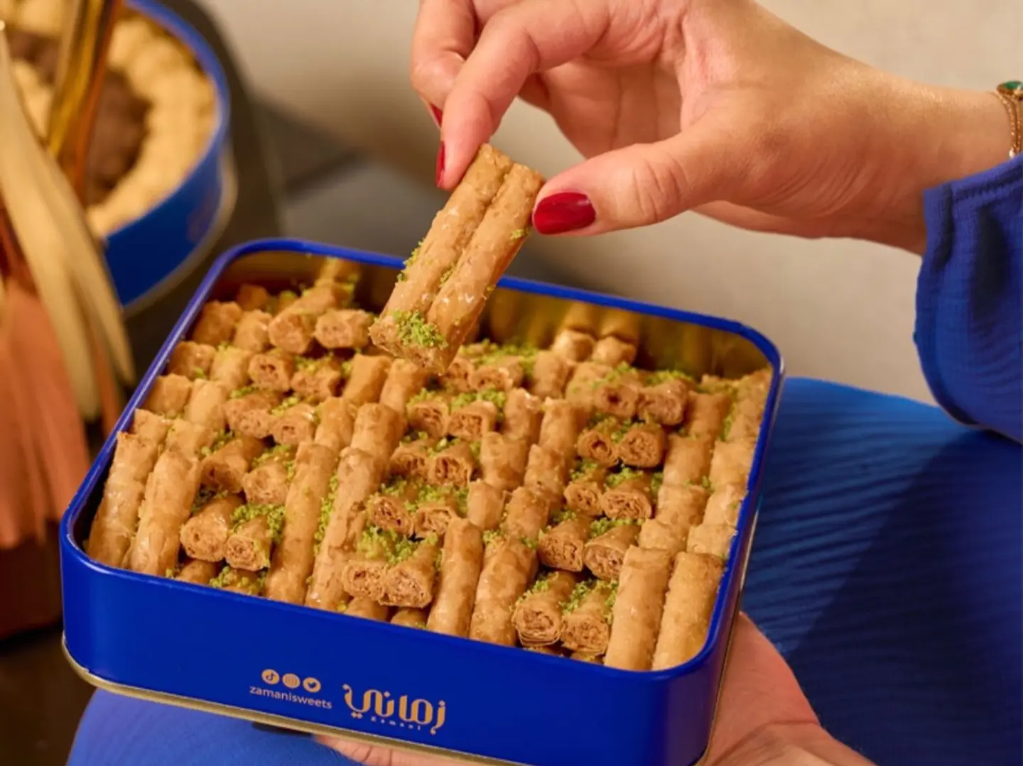 اصابع بقلاوة كاجو صغيرزماني