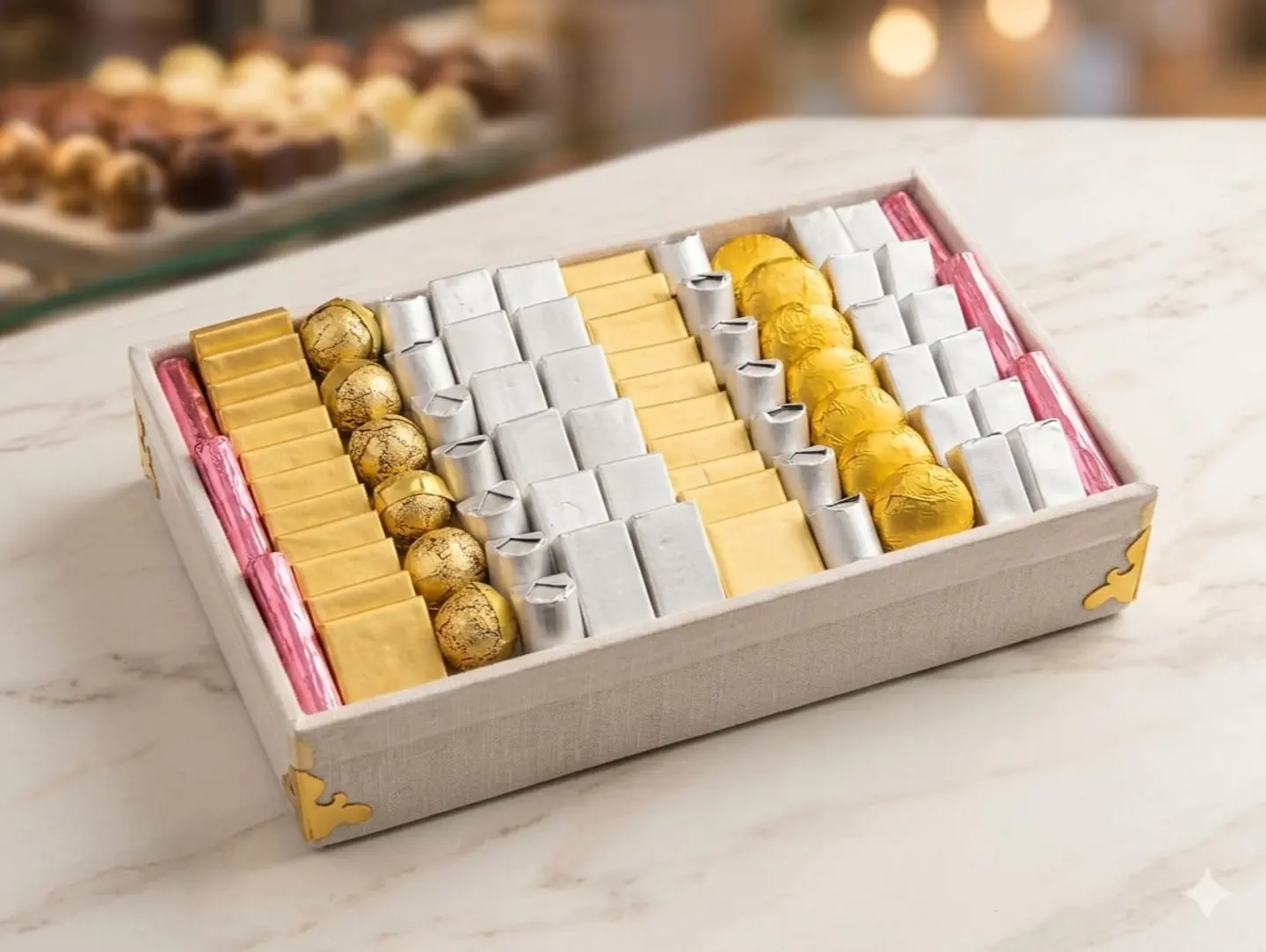 صينية شوكلت مخملية