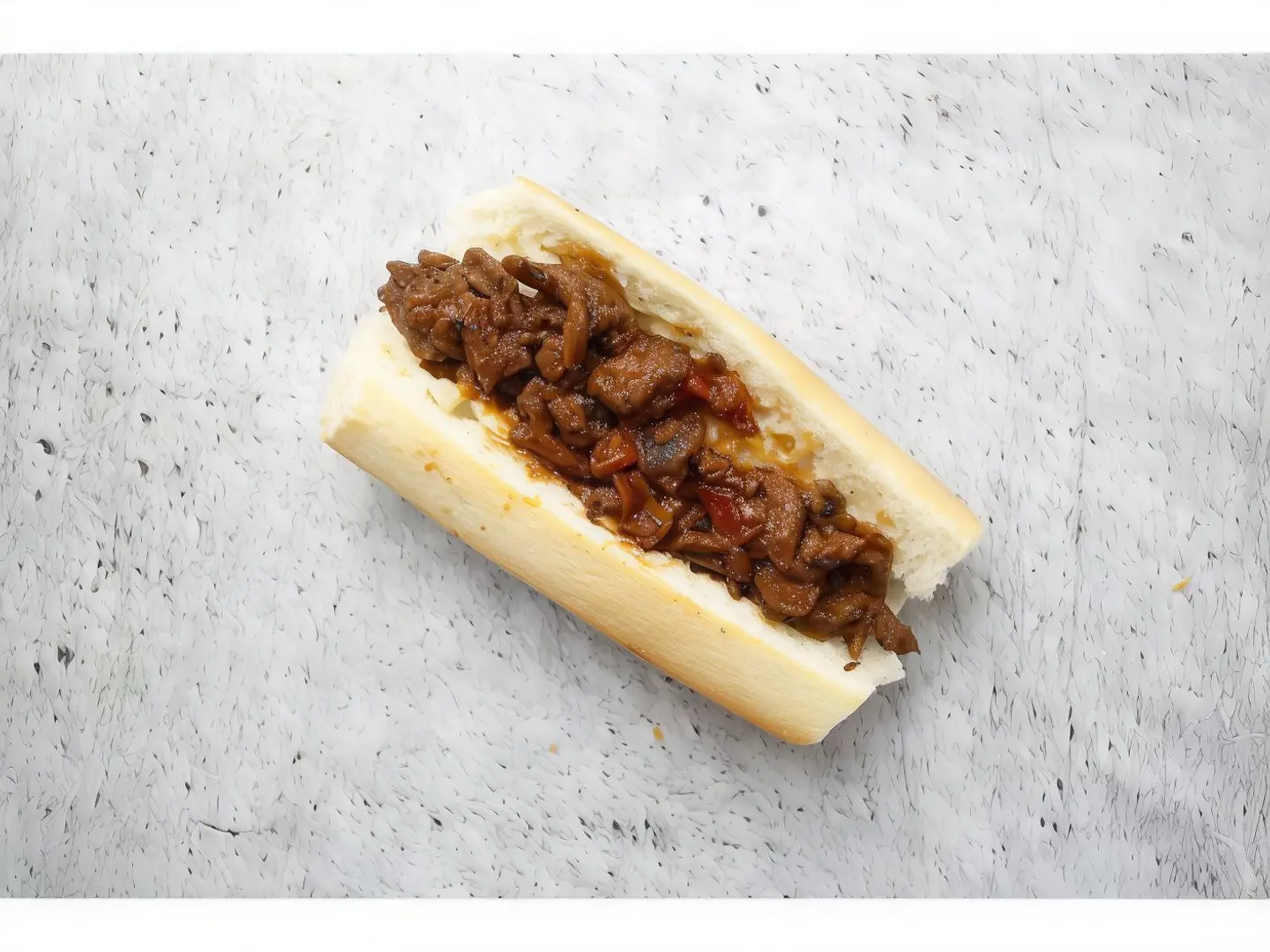 Minced Beef With Cheese Sandwich