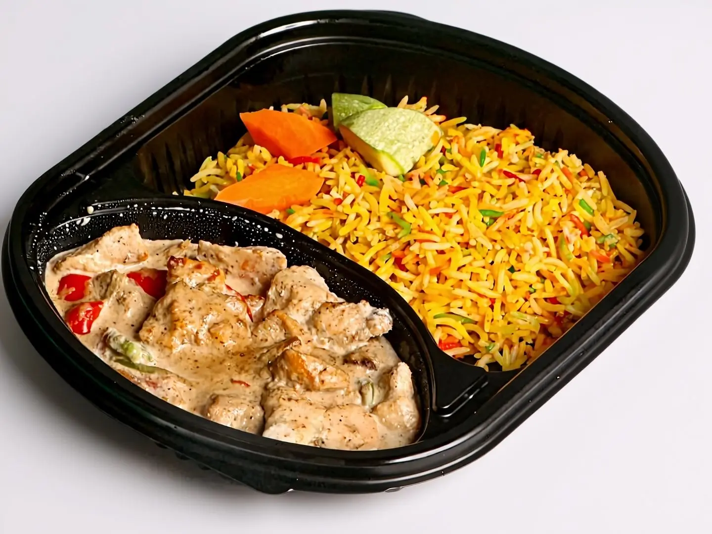 دجاج خضار بالكريمة