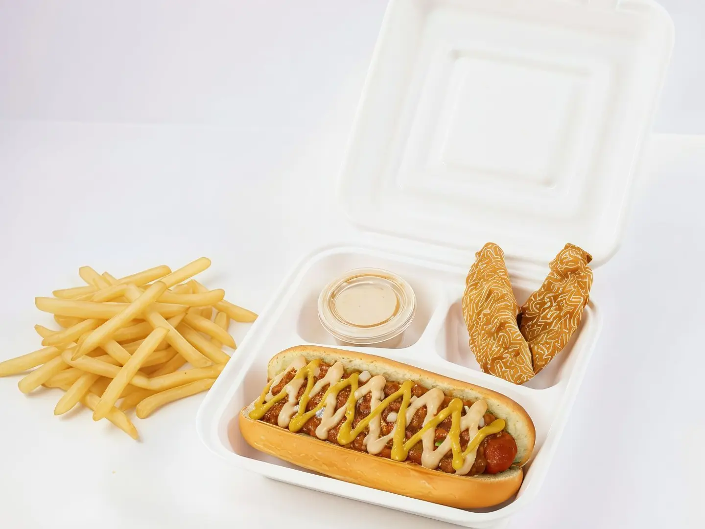 علبة هوت دوغ مكسيكي حار