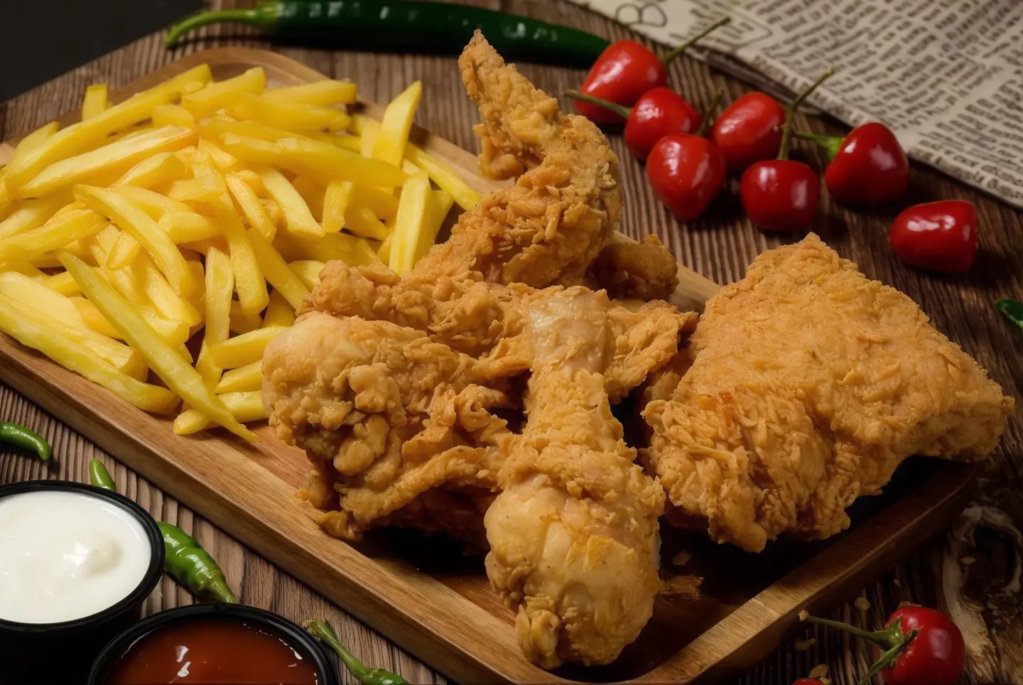 بروست الدجاج الحار