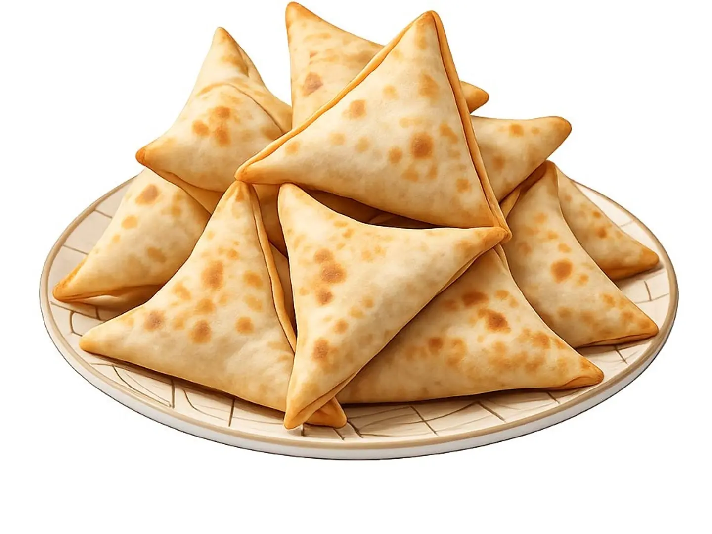 سمبوسة صاج بزيت الزيتون