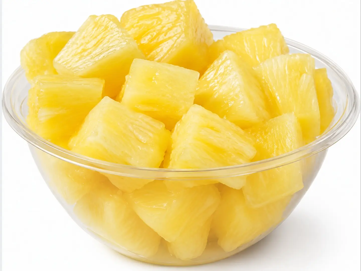 Fresh Pineapple Pieces Dish