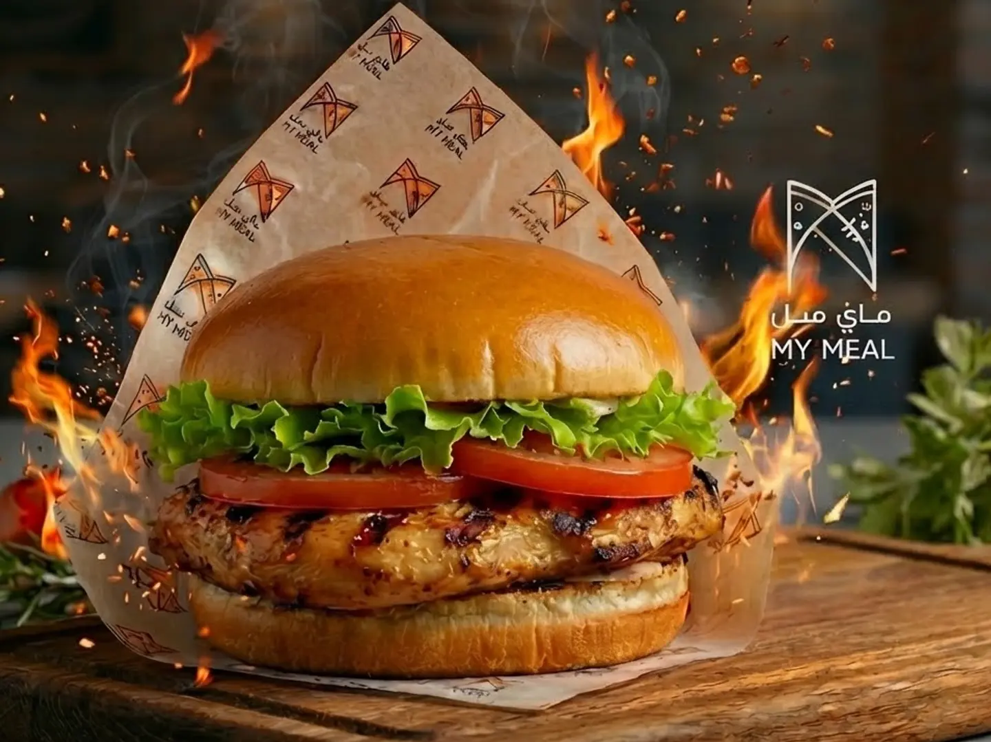 Grilled Chicken Burger No Meal