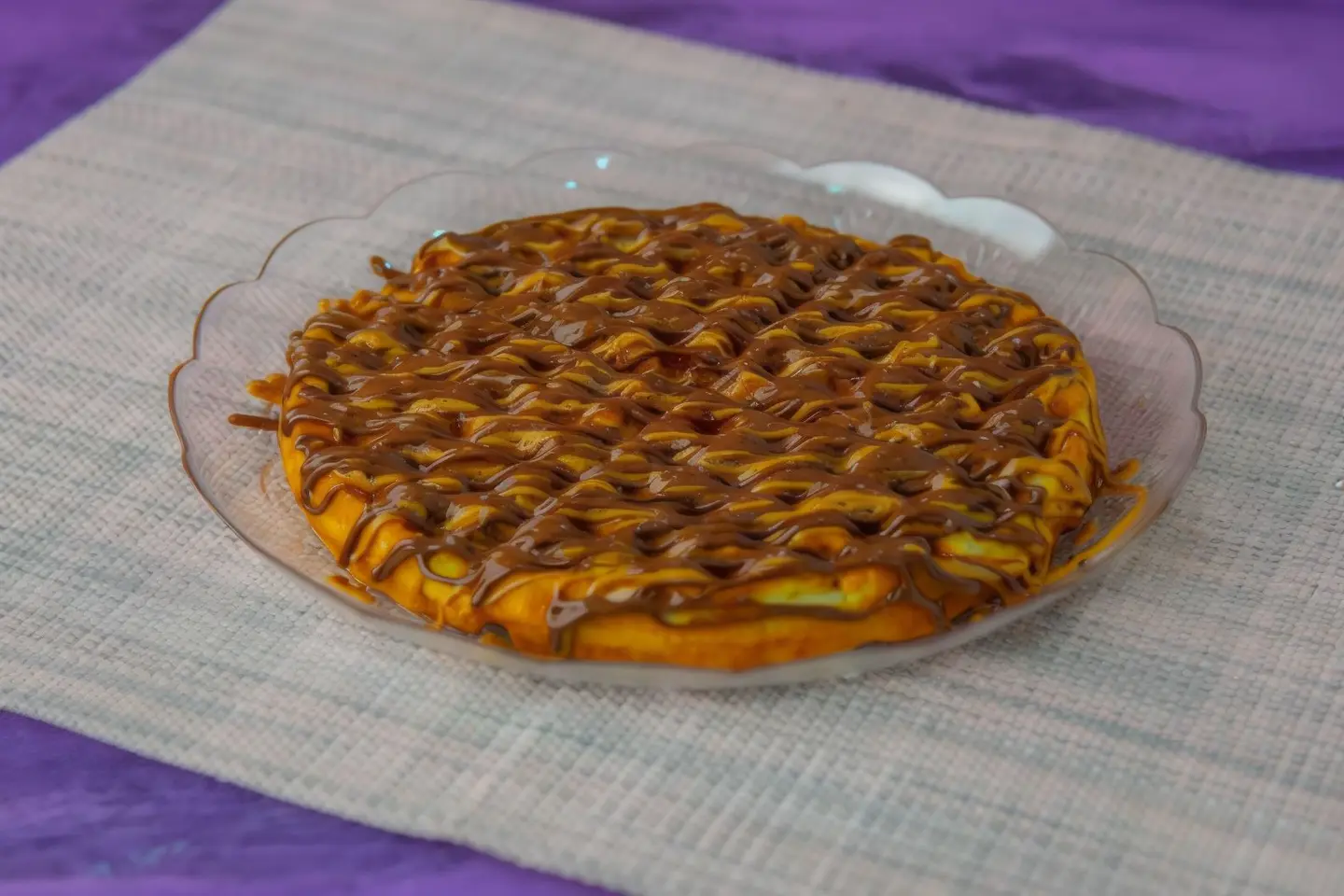 Round Waffle Nutella