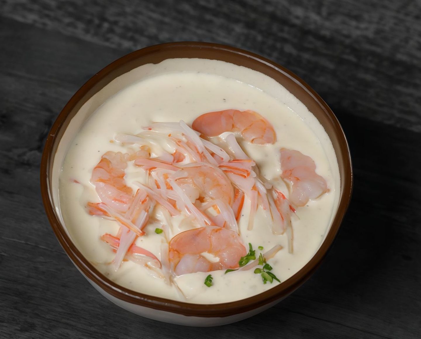 شوربة الكريمة بالمأكولات البحرية