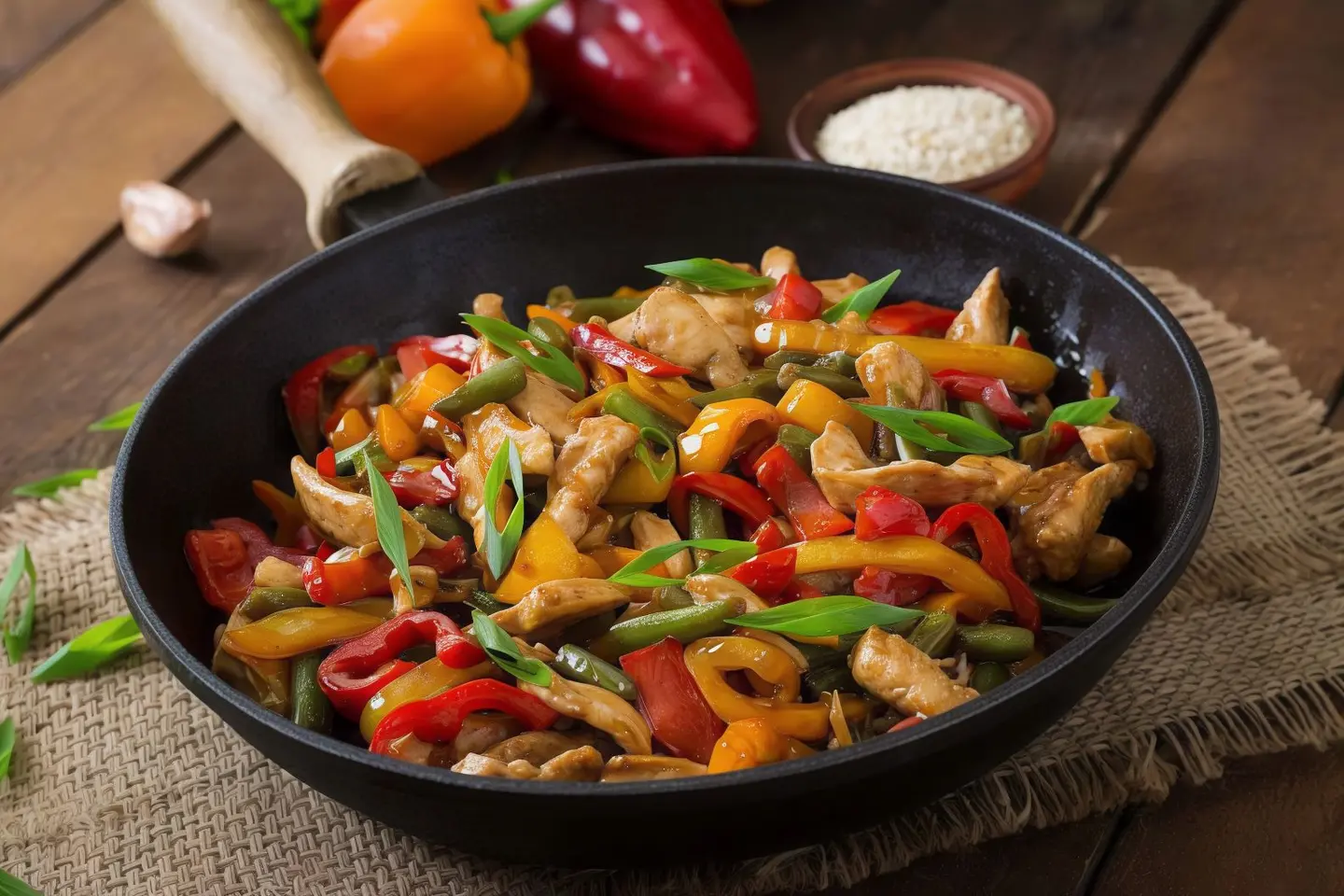 Sajia Chicken Vegetables With Cheese