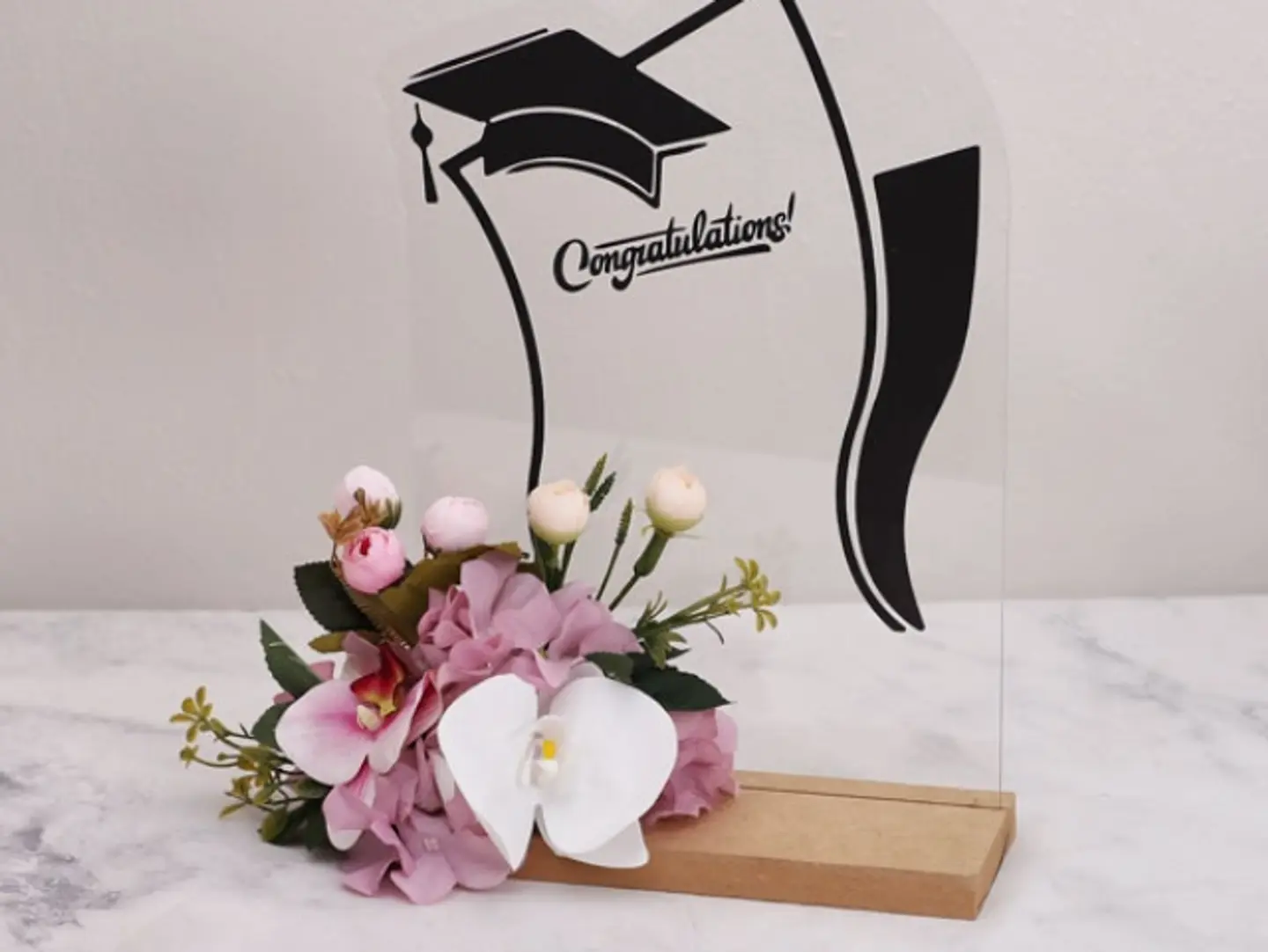 Graduation Stand Artificial Flowers