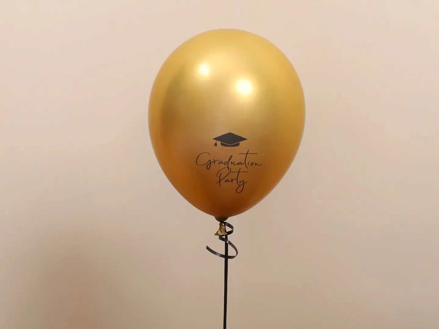 Gold Latex Graduation Balloon