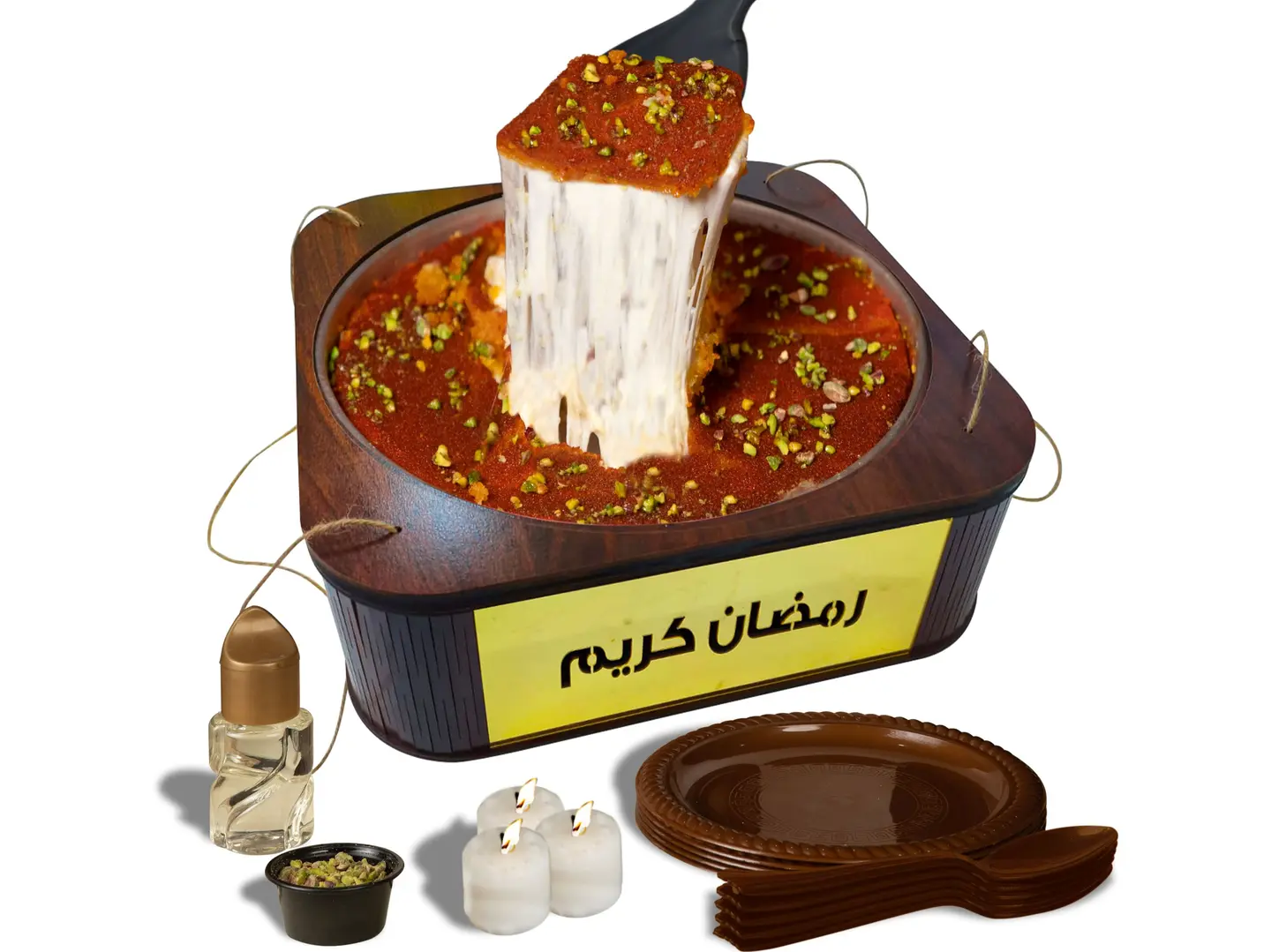 Soft Cheese Konafa With Heater