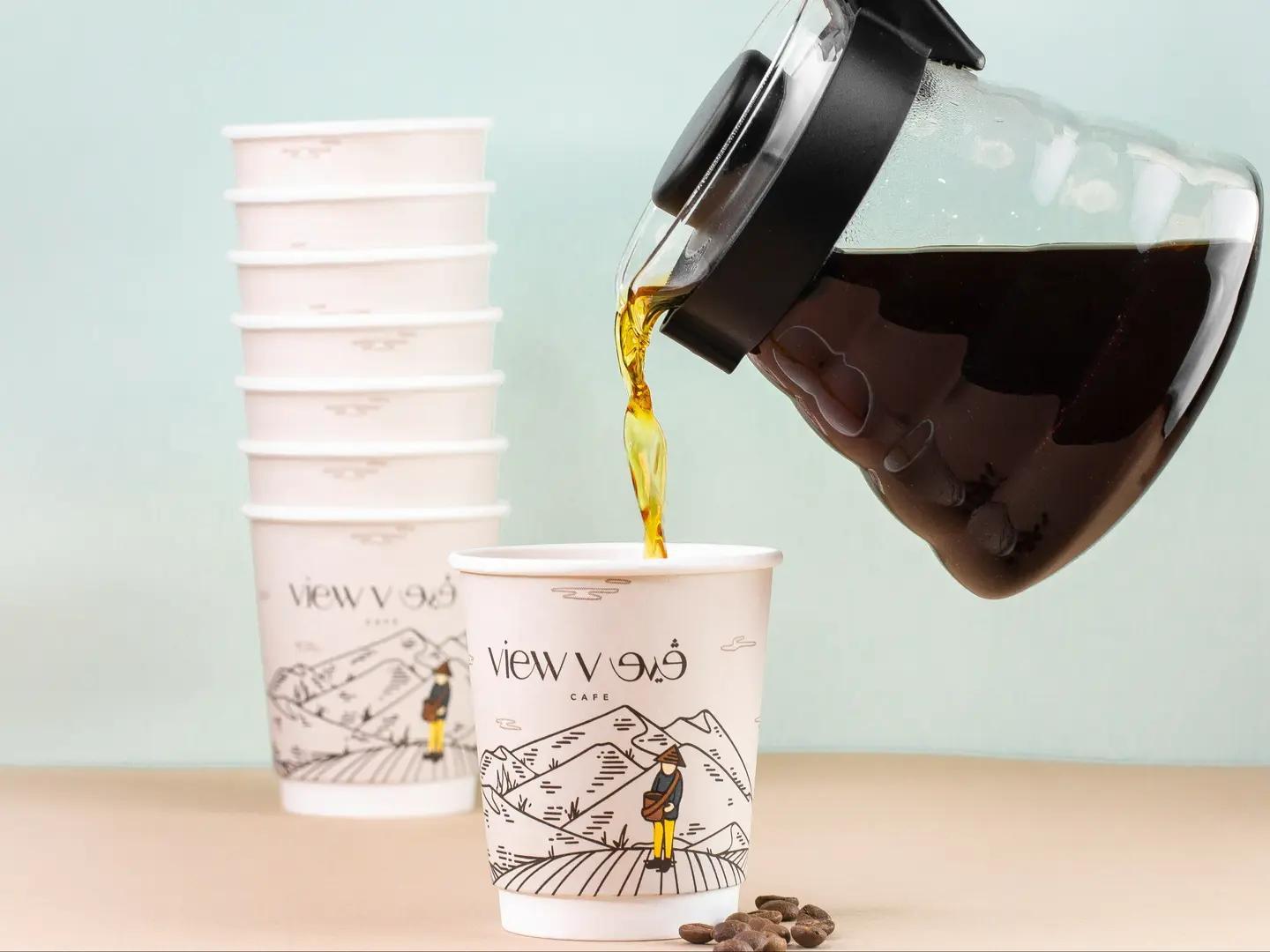 قهوة اليوم بارد