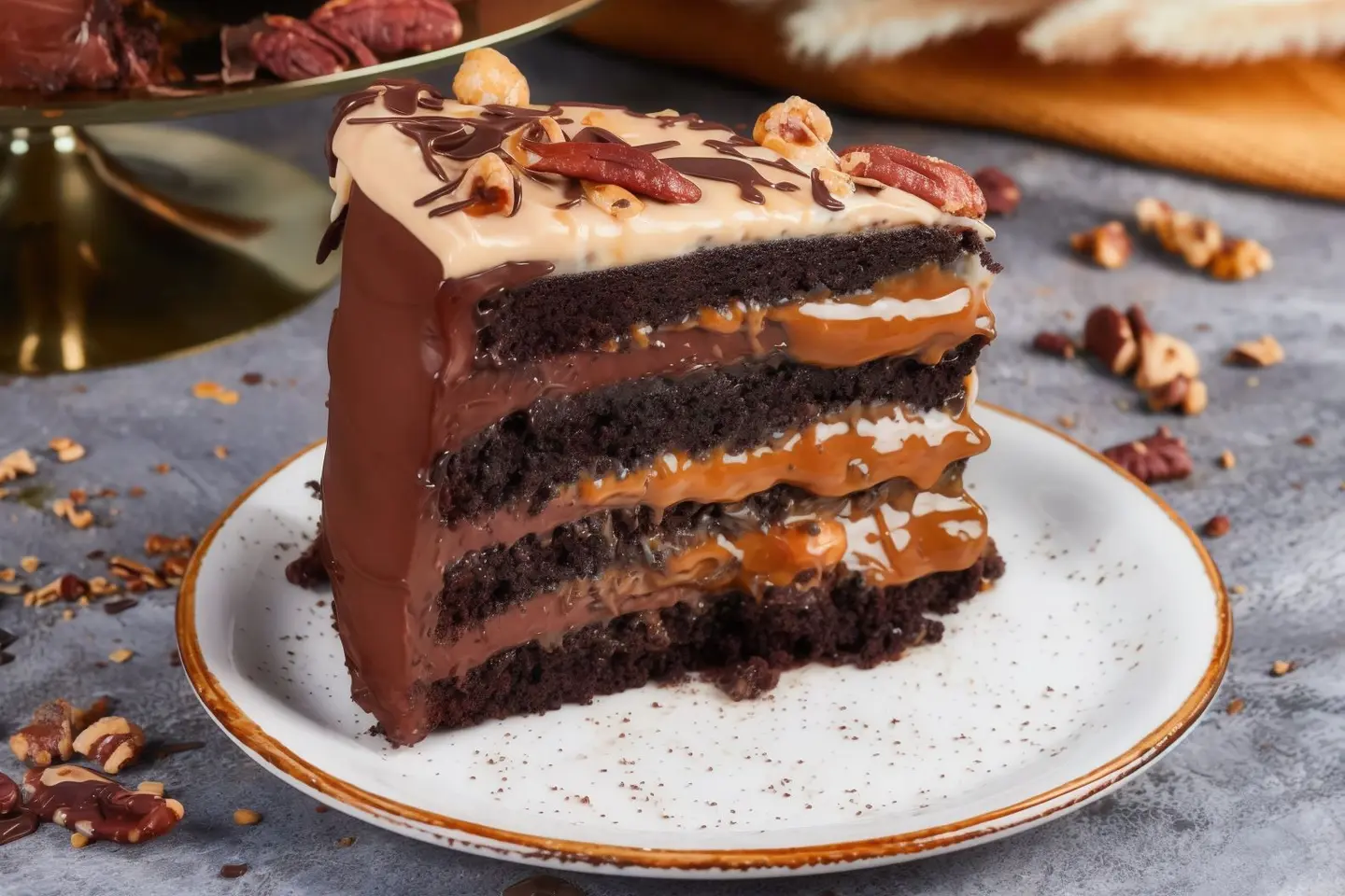 Salted Chocolate Caramel Cake