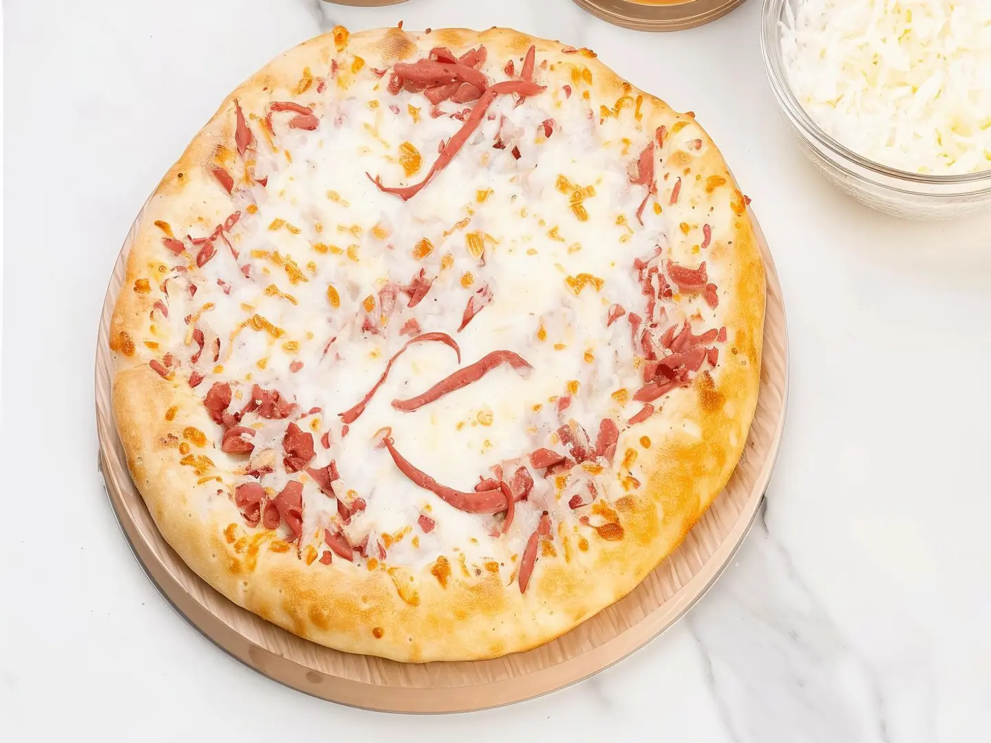 Small Mortadella Pizza