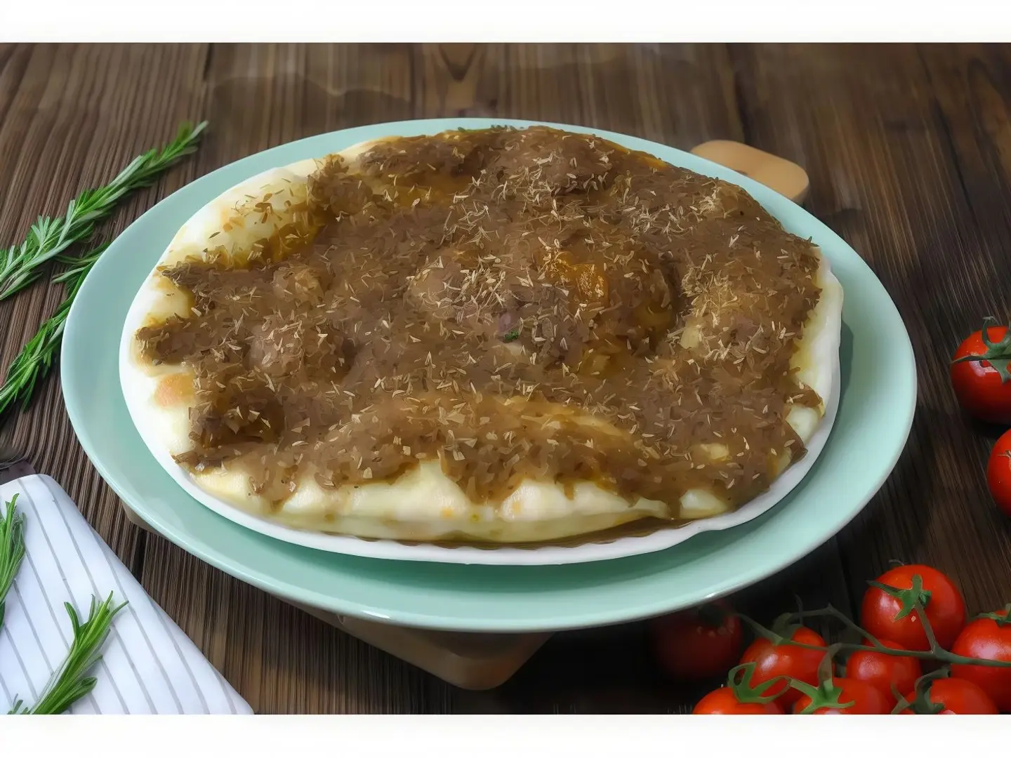 زعتر بالخضار والجبن