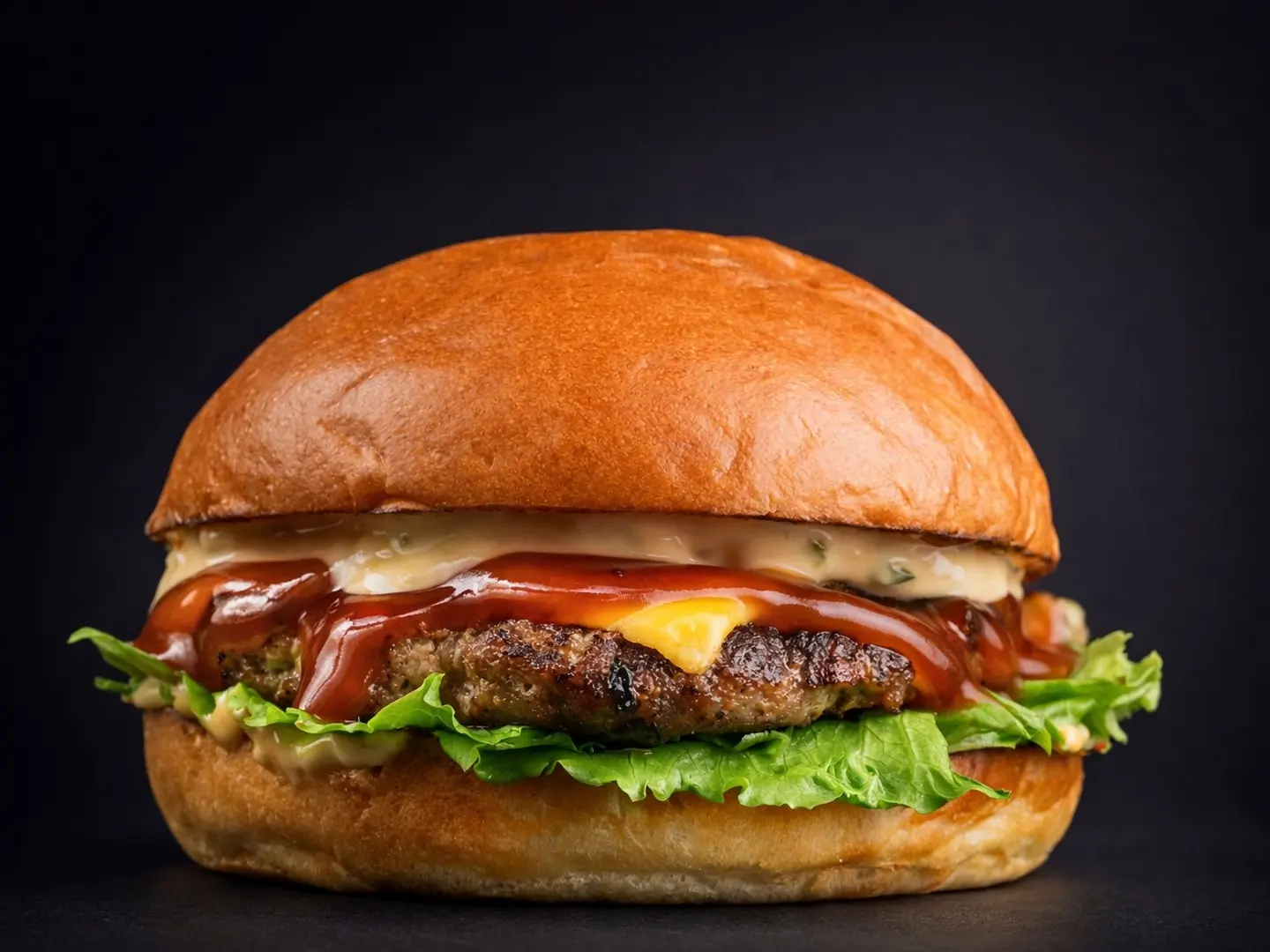 Beef Burger Meal With Fries