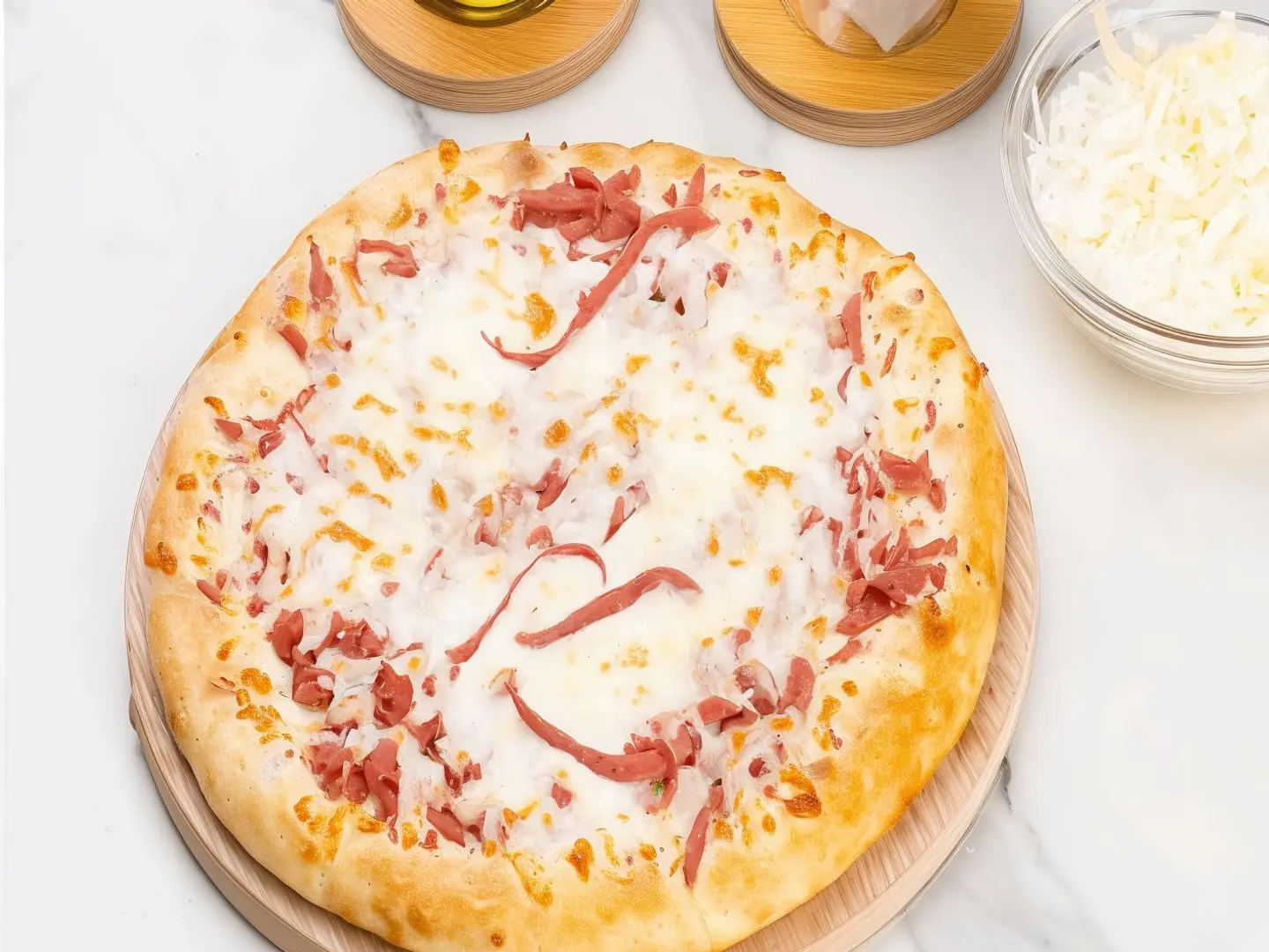 Small Mortadella Pizza