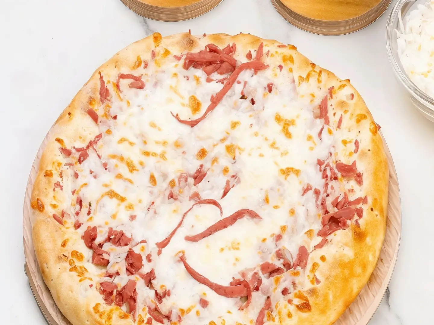 Large Mortadella Pizza