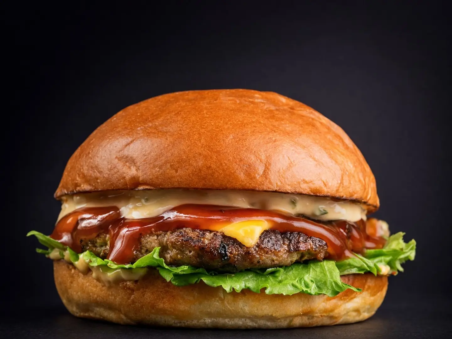 Beef Burger Meal With Fries