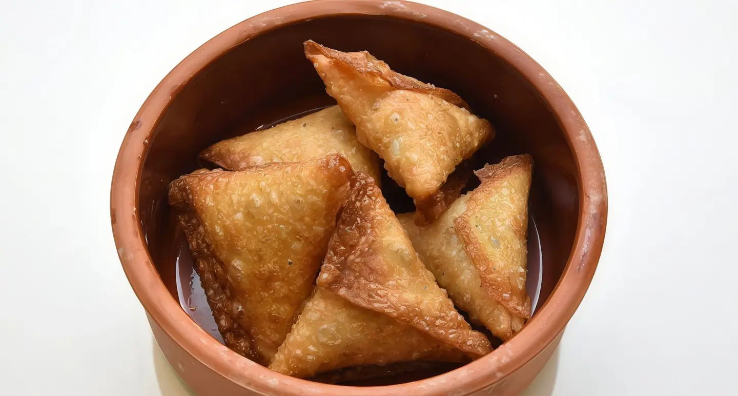 White Cheese Samosa  Piece