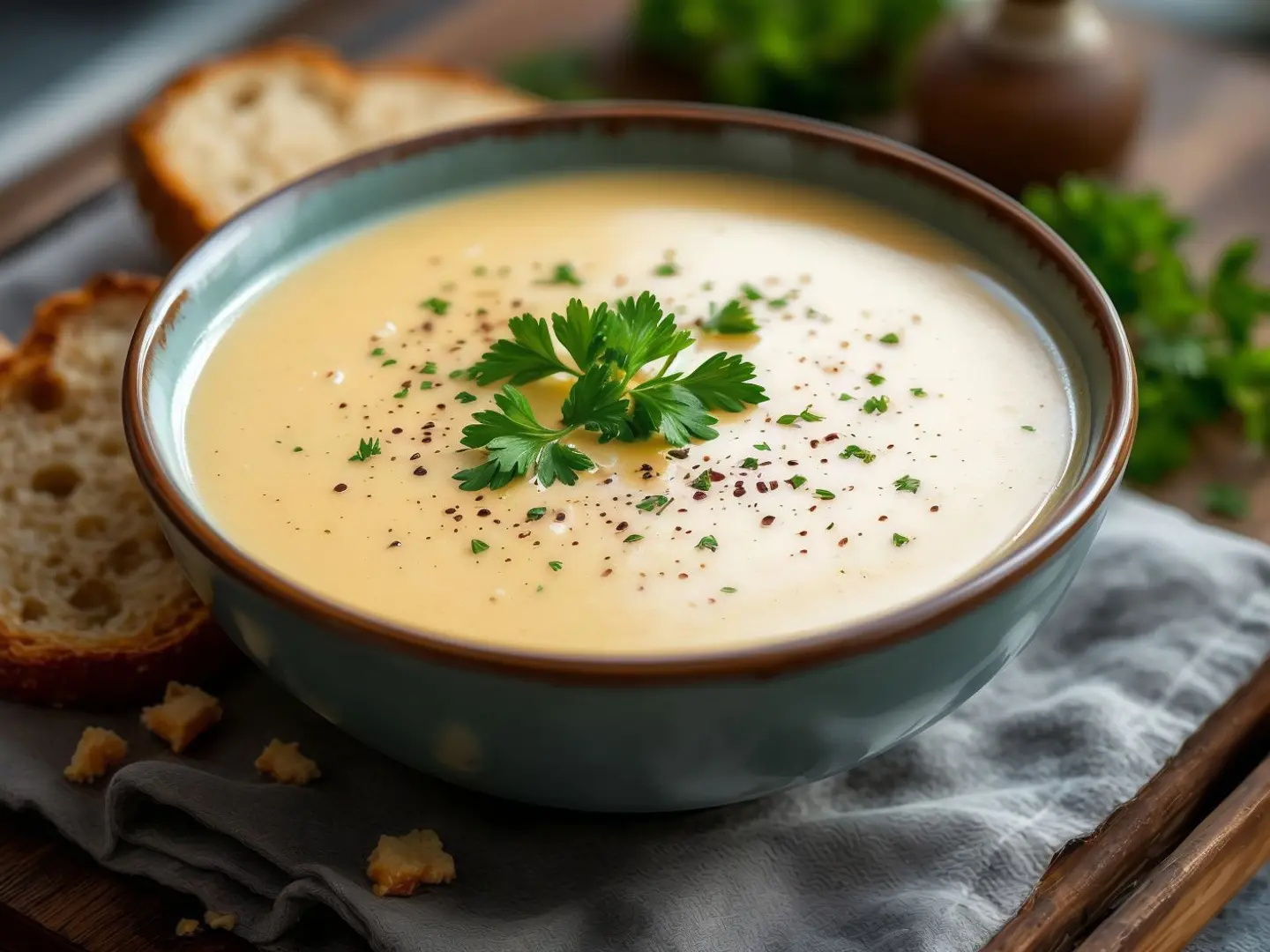 شوربة كريمة الدجاج