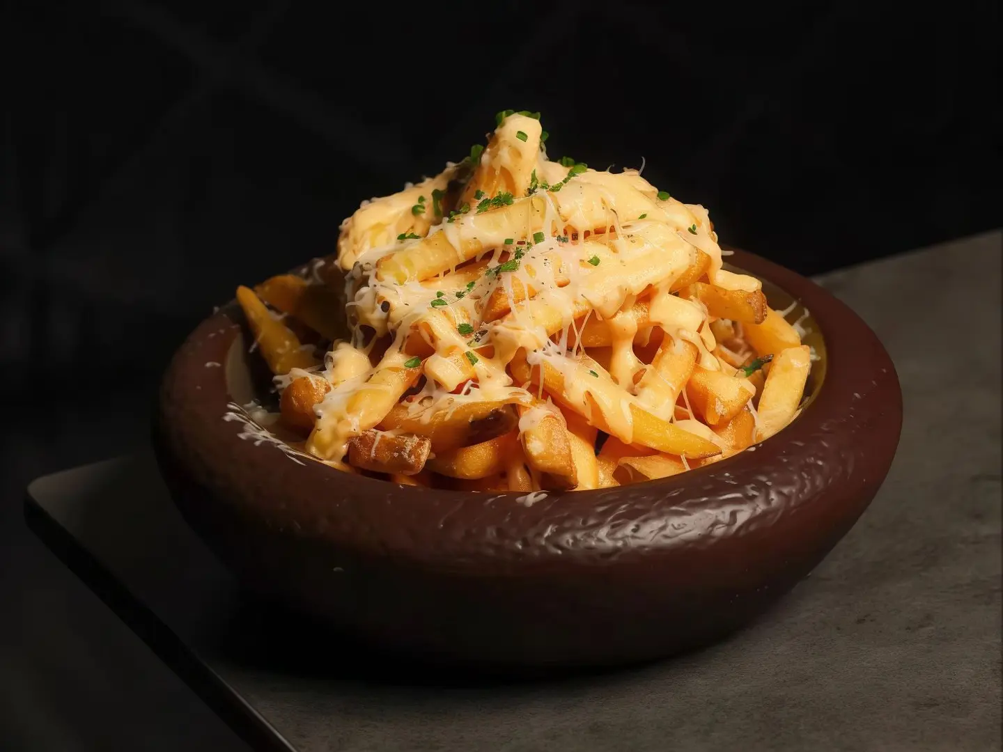 بطاطس بالجبن والترفل