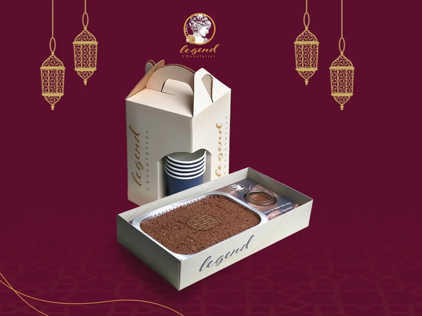 Crunchy Dream Cake With Coffee Box