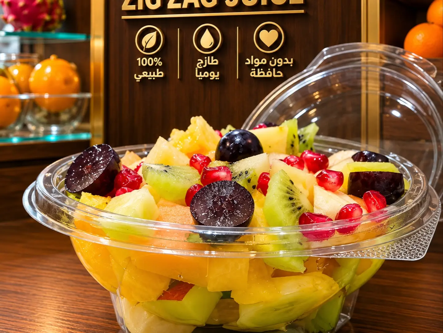 Pieces Of Fruit On A Small Plate