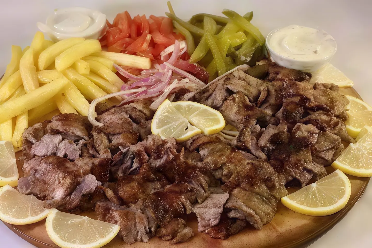 شاورما لحم صحن فرط