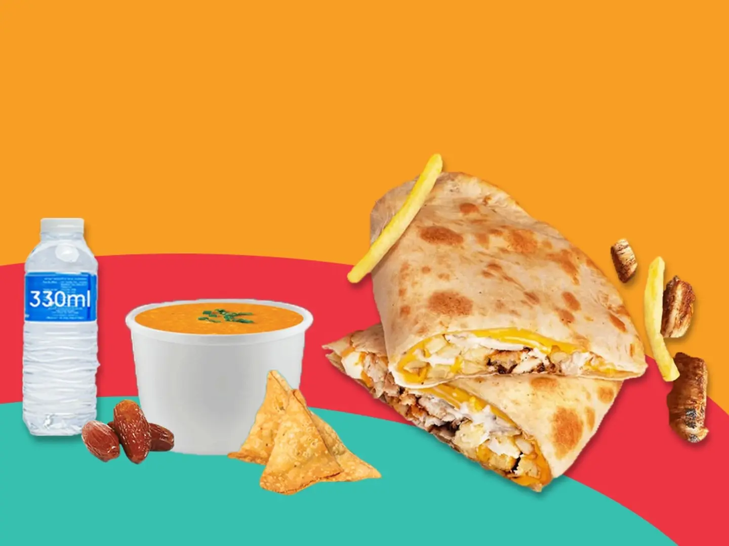 وجبة فطيرة شاورما