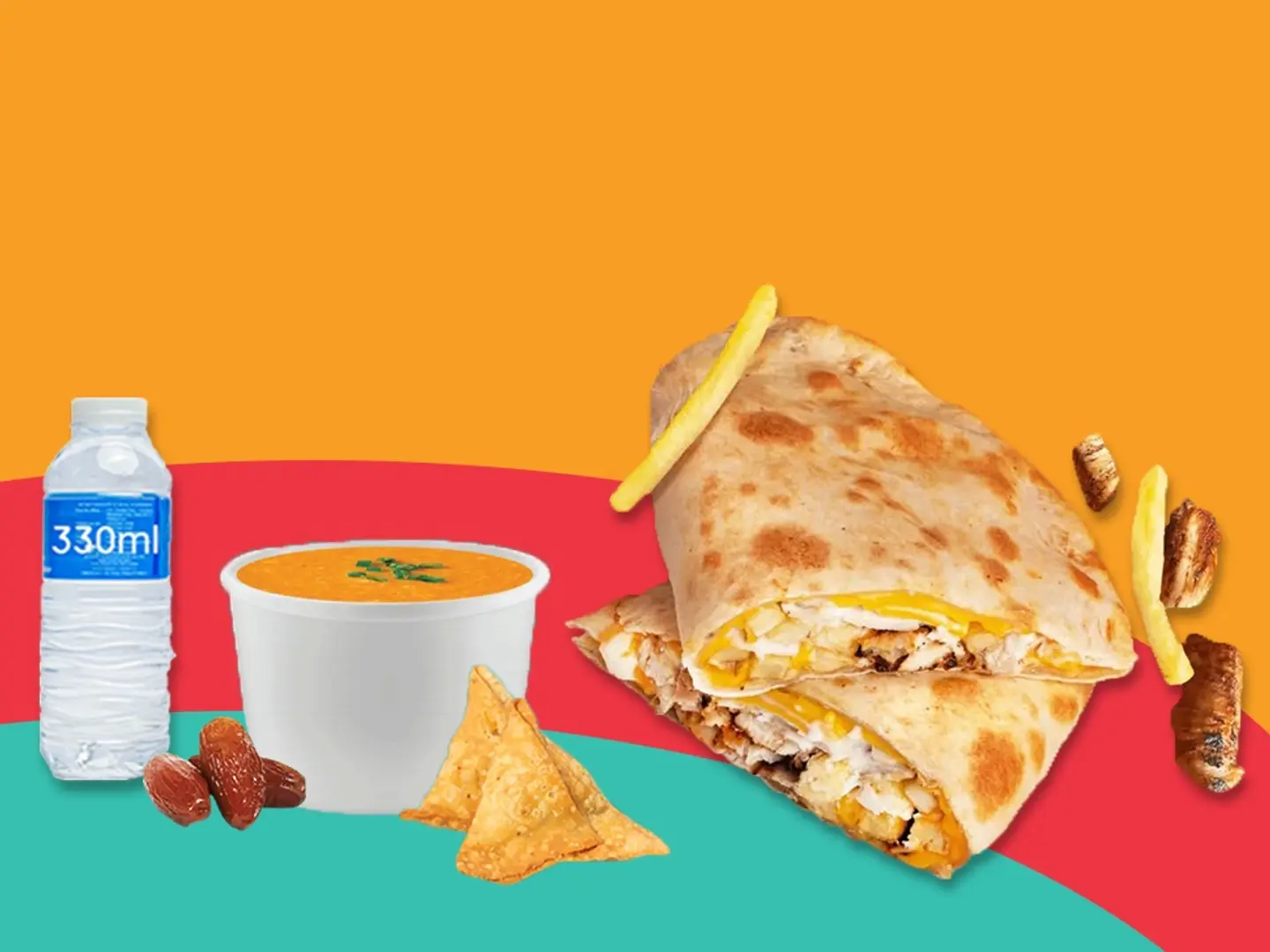 وجبة فطيرة شاورما