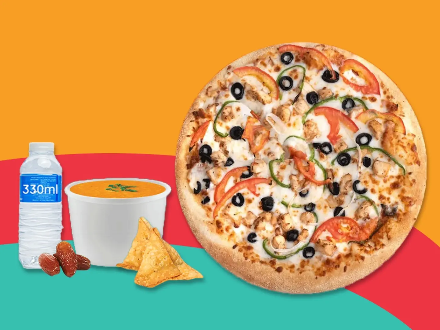 وجبة بيتزا دجاج