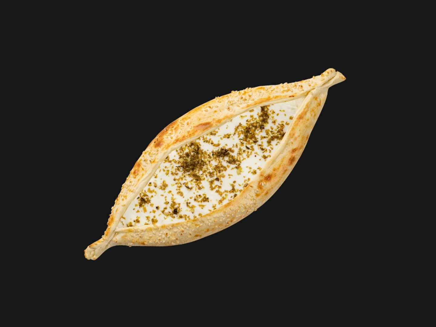 قارب لبنة بالزعتر