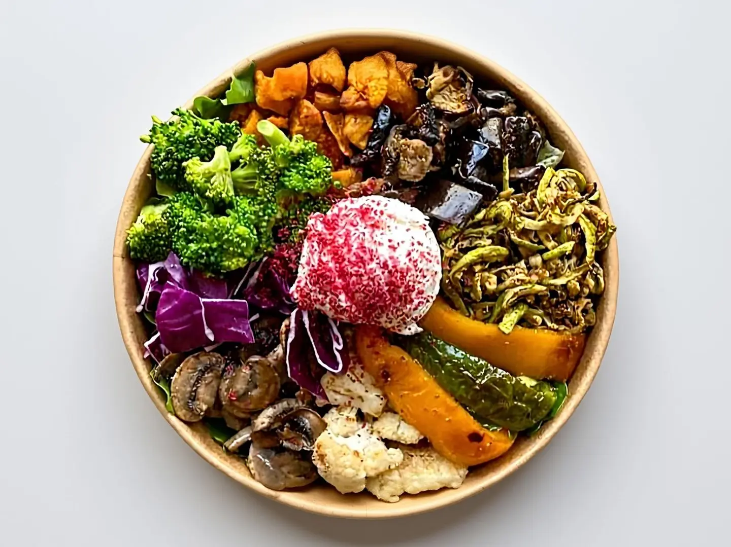 سلطة الخضار المشويه