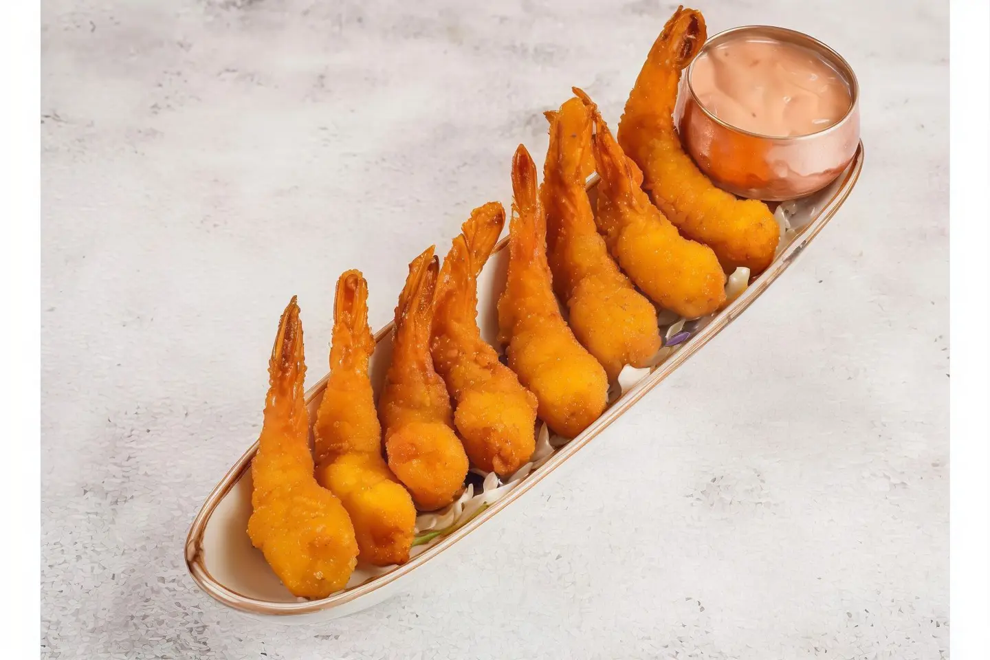 الربيان الذهبي المقرمش