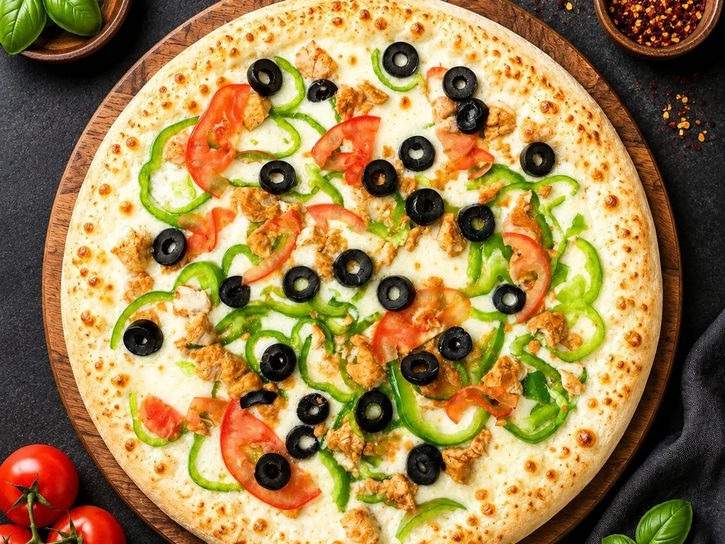 Chicken Fajita With Cream Cheese Pizza - Small
