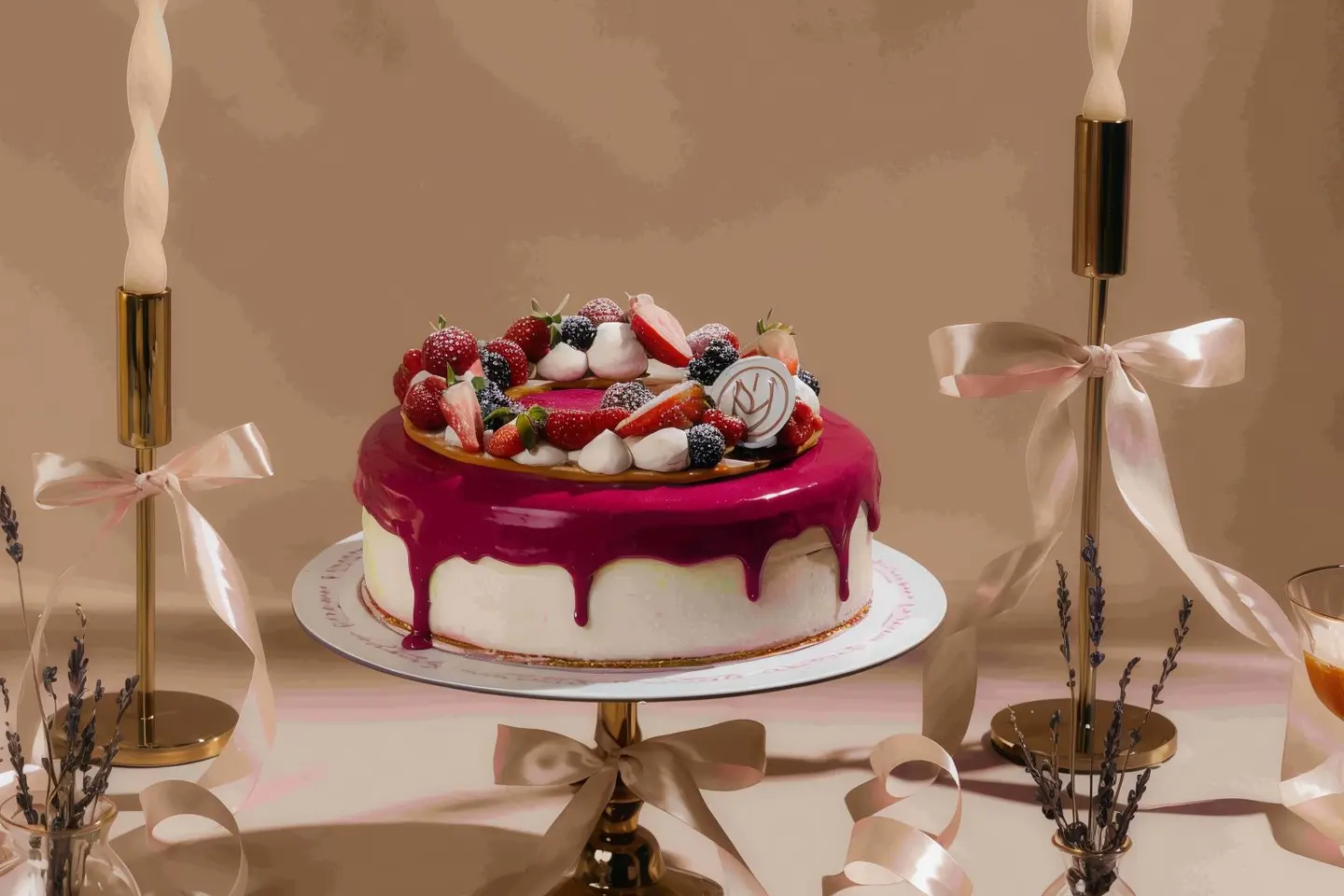 Crunchy Mix Berry Cake