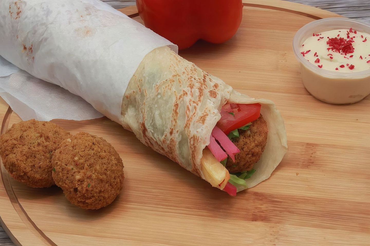 فلافل صاج  على مشكل