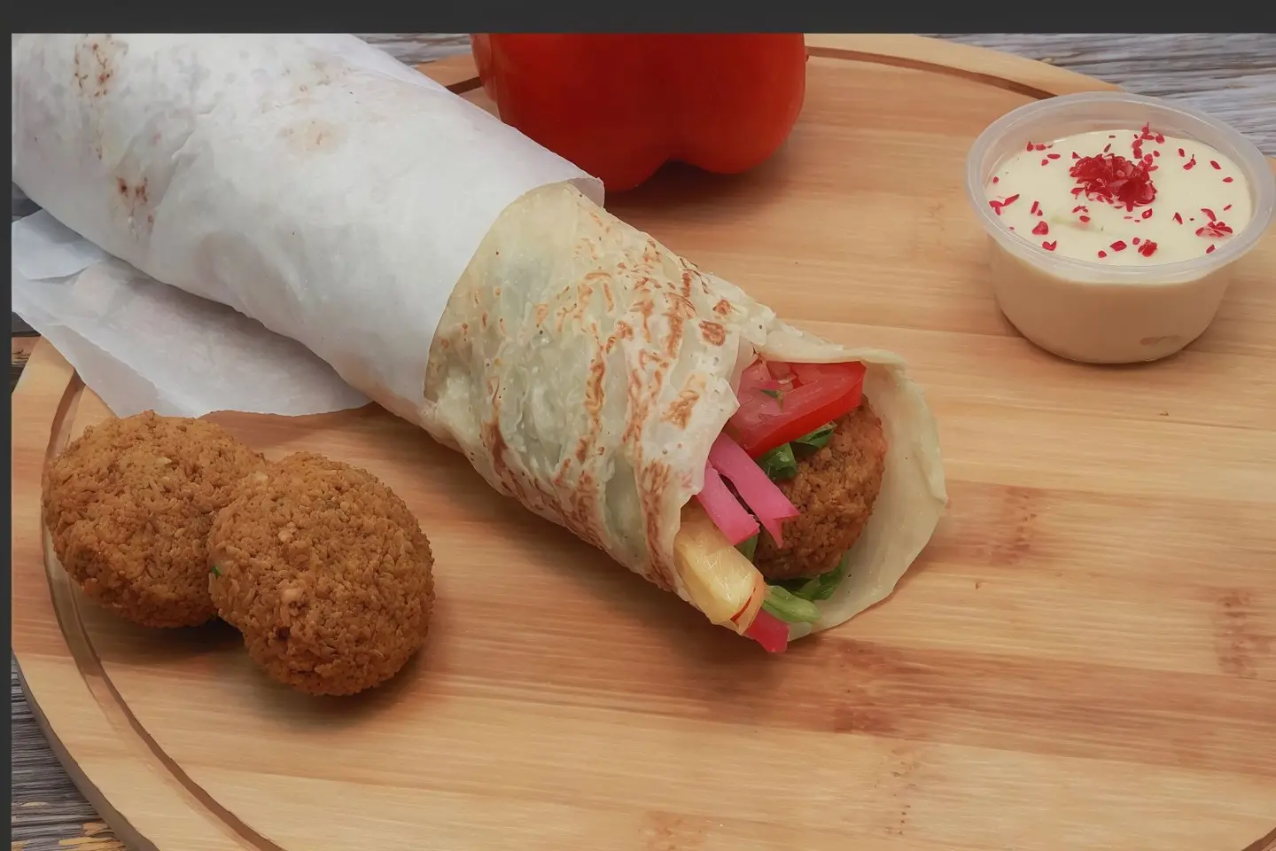 فلافل صاج  على مشكل