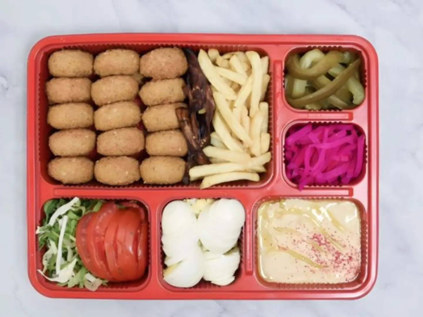 صحن طعمية مشكل