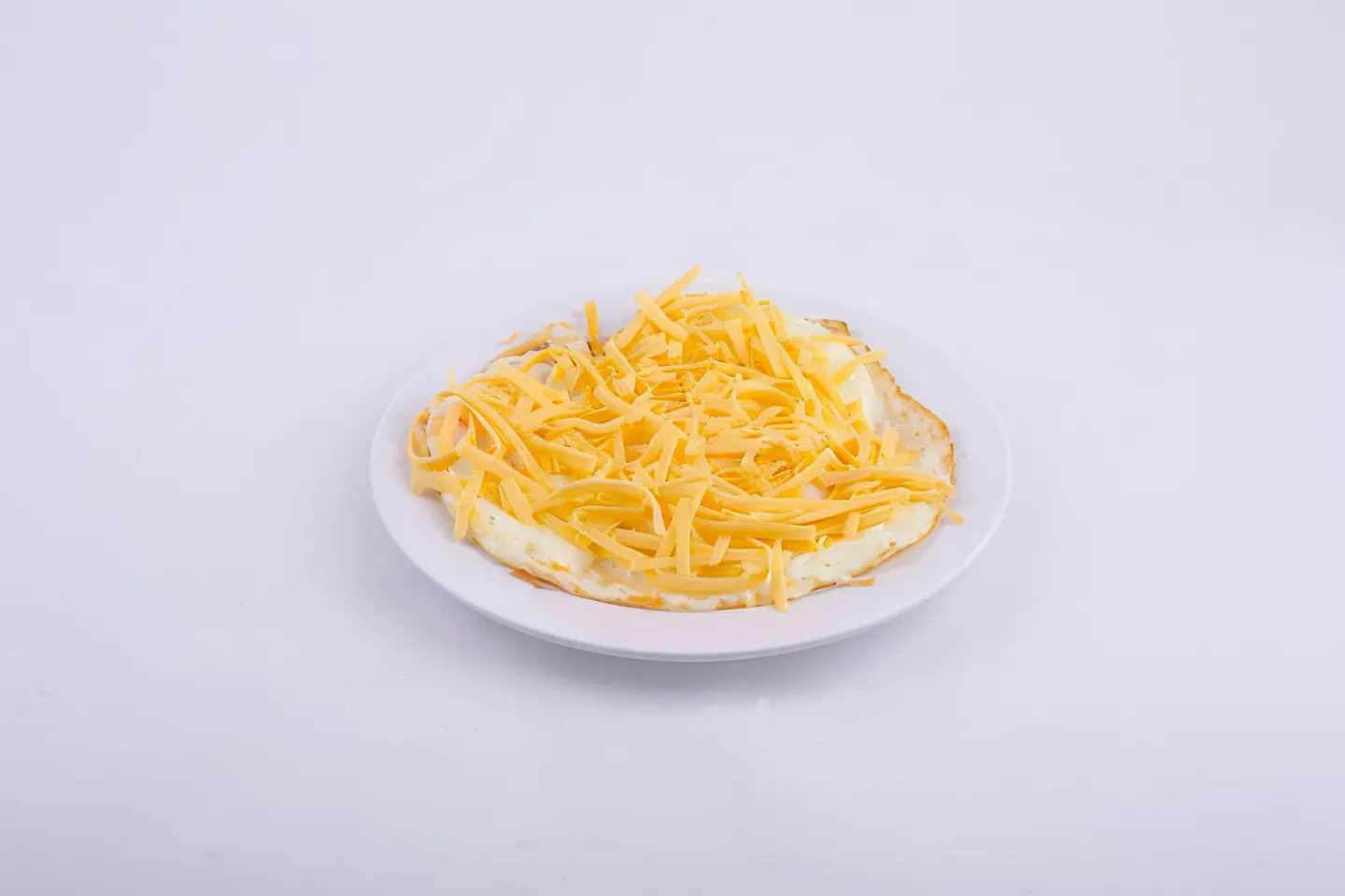 Fried Egg With Chedder Cheese