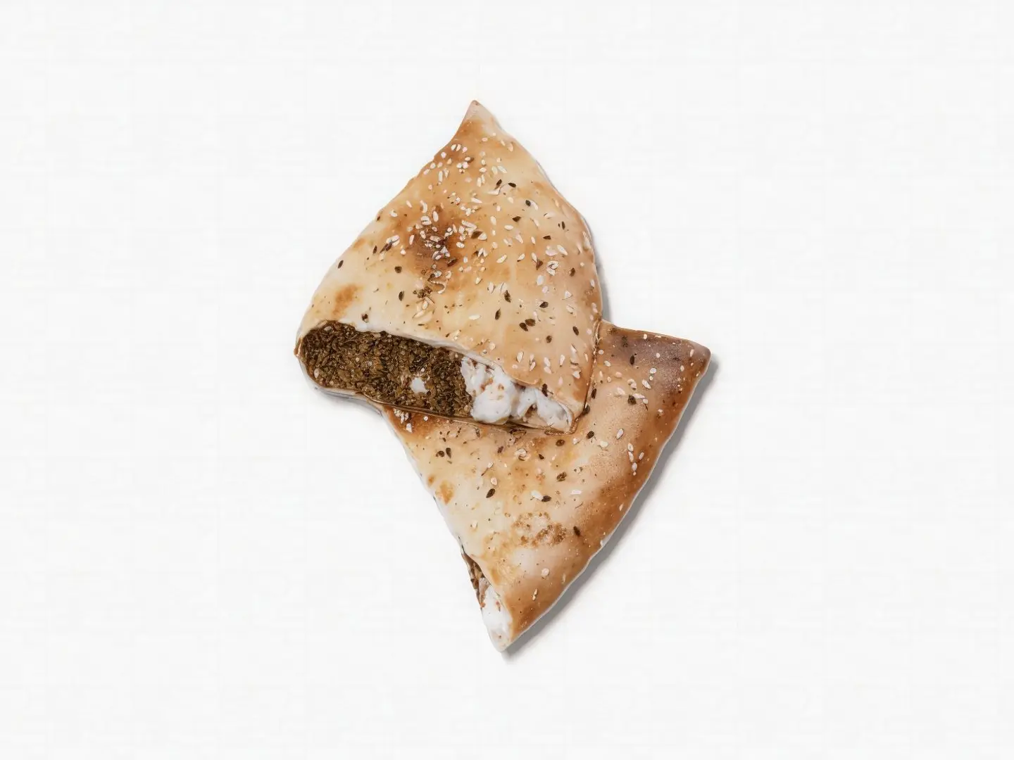 فطيرة لبنة وزعتر