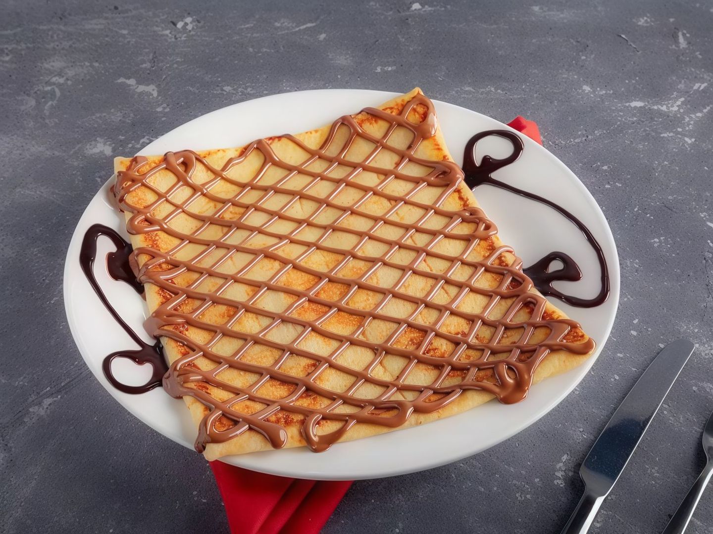كريب مع النيوتيلا