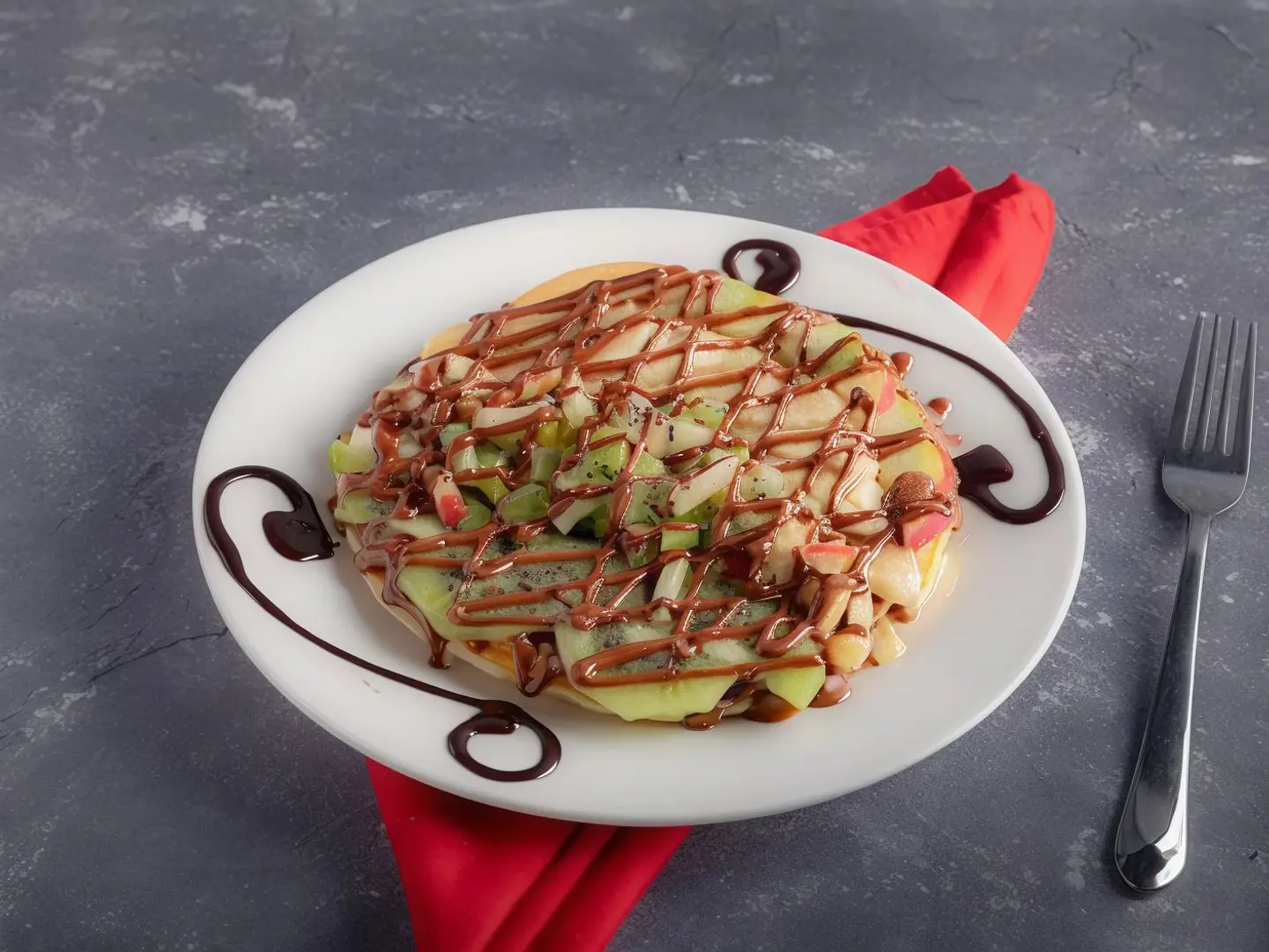Waffle With Fruits