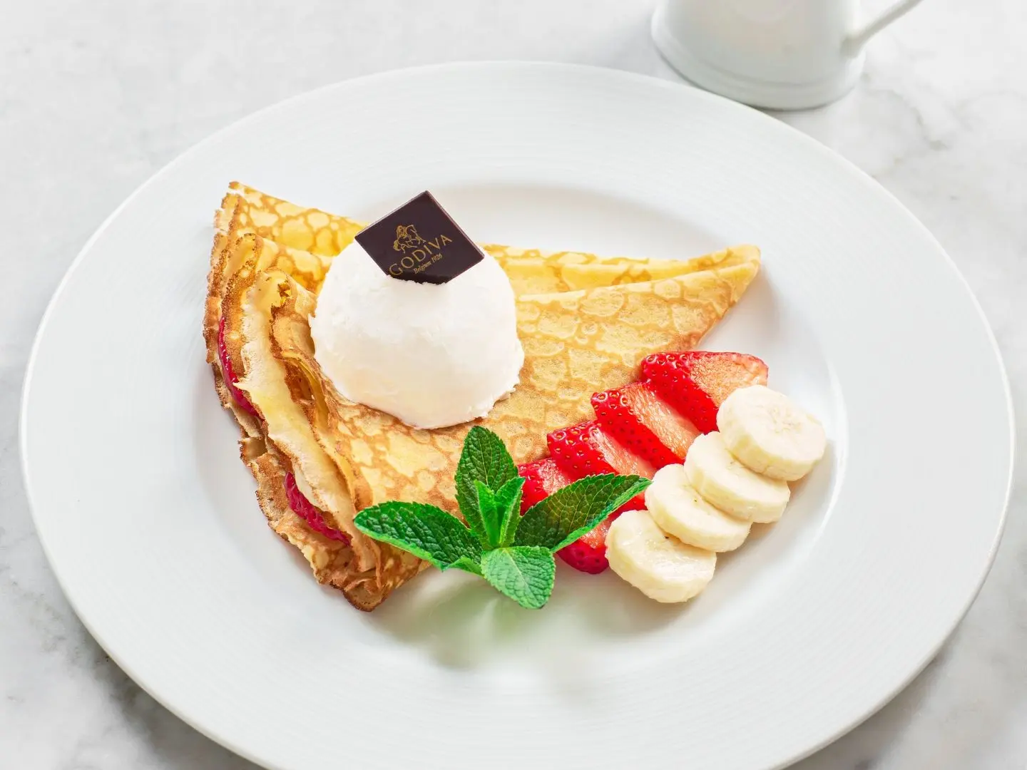 Banana Split Crepe + Coffee